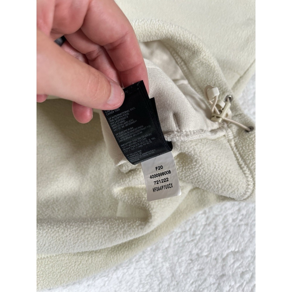 The North Face Ivory Fleece Full Zip Jacket Women's Medium Soft Warm Teddy - Picture 8 of 10